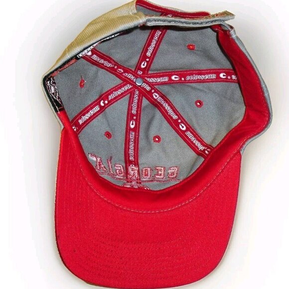 Georgia Bulldogs Mens Grey Eclipse Strapback hat cap New Tags Ncaa - Picture 2 of 3